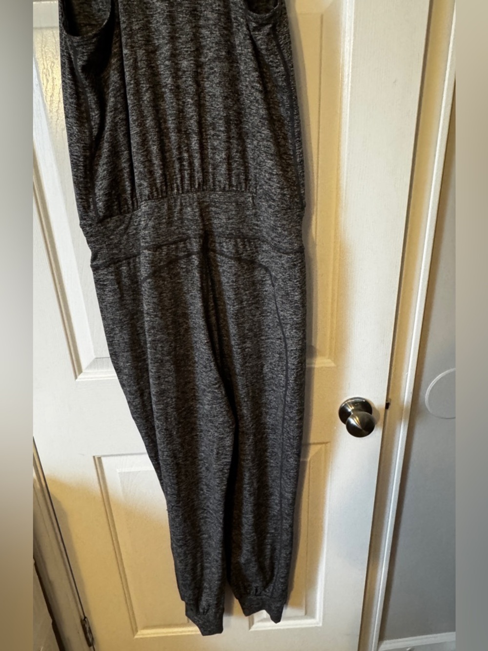 Sweaty Betty Charcoal Marl Garudasana Jumpsuit Size Large 0584 - Picture 5 of 6